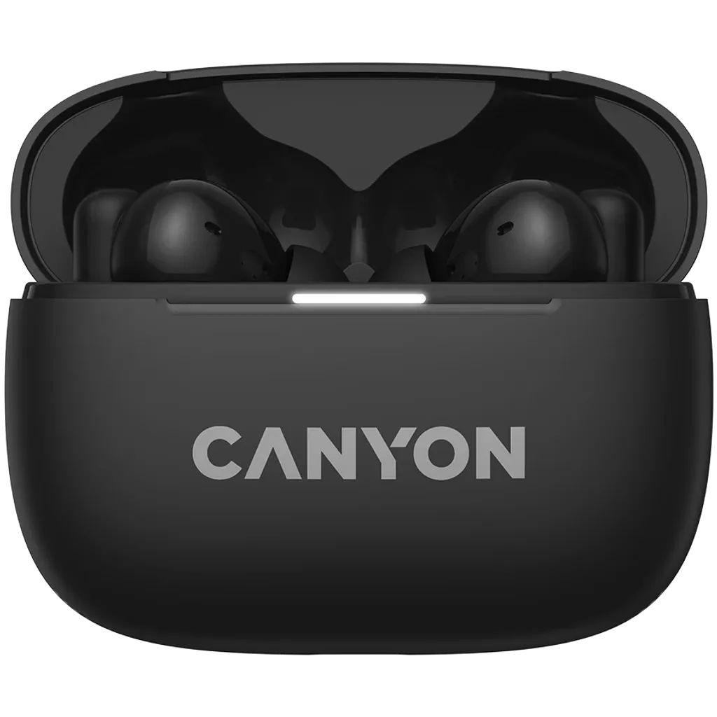 CANYON OnGo 10 ANC TWS bezvadu austiņas, Bluetooth 5.3, melnas