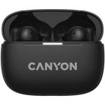 CANYON OnGo 10 ANC TWS bezvadu austiņas, Bluetooth 5.3, melnas