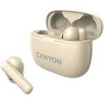 CANYON OnGo 10 ANC TWS bezvadu austiņas, Bluetooth 5.3, bēšas