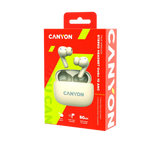 CANYON OnGo 10 ANC TWS bezvadu austiņas, Bluetooth 5.3, bēšas