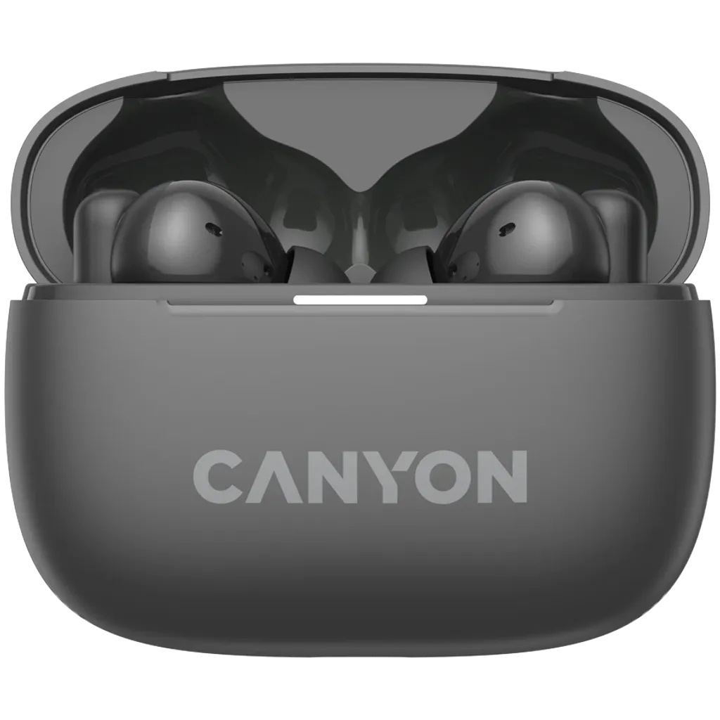 CANYON OnGo 10 ANC TWS bezvadu austiņas, Bluetooth 5.3, tumši