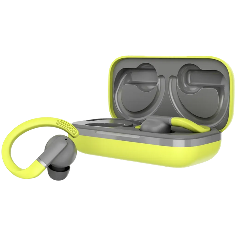 Canyon OnRun 11 sporta bezvadu Bluetooth austiņas ar uzlādes futrāli, zaļas