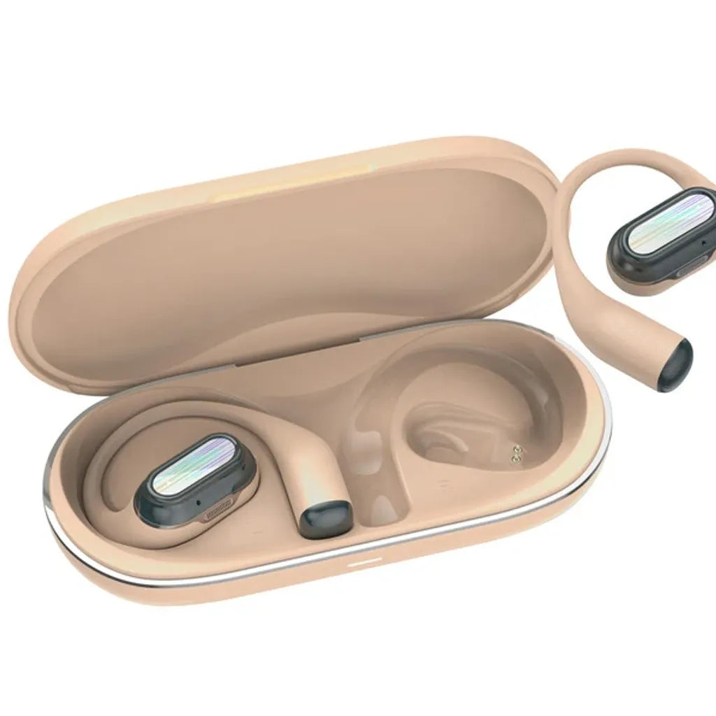 CANYON OnFlow 12 atvērtā tipa TWS austiņas, Bluetooth 5.4, 50 h, bēšas