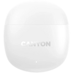 CANYON OnGo 13 TWS bezvadu austiņas, Bluetooth 5.4, 30 h, baltas