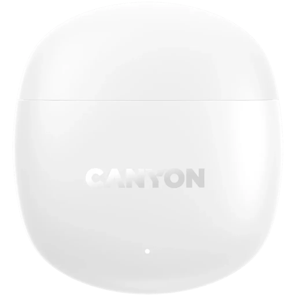 CANYON OnGo 13 TWS bezvadu austiņas, Bluetooth 5.4, 30 h, baltas