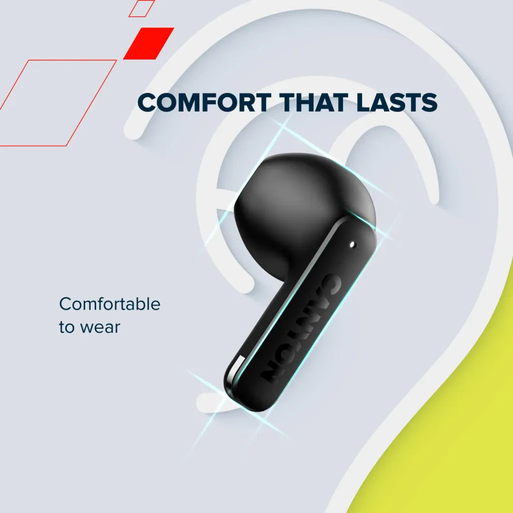 CANYON OnGo 13 TWS bezvadu austiņas, Bluetooth 5.4, 30 h, melnas
