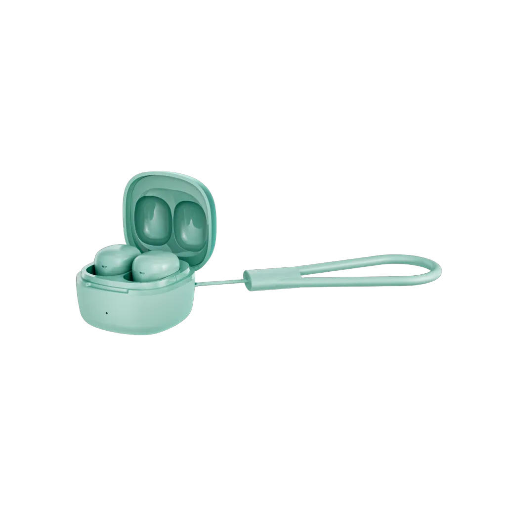 CANYON OnGo 4 Mini TWS bezvadu austiņas, Bluetooth 5.3, zaļas