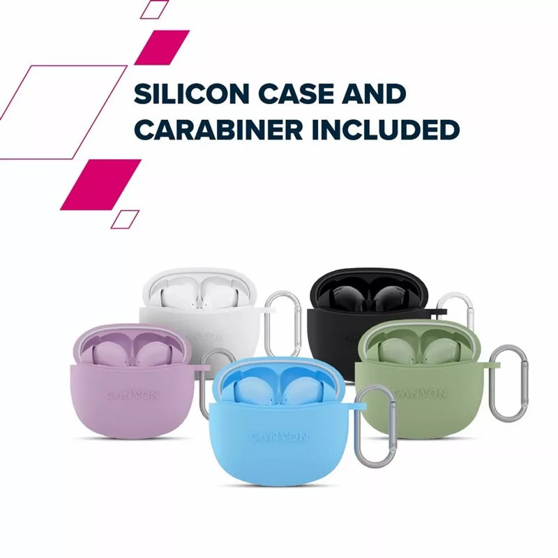 CANYON austiņas TWS-5 melnas