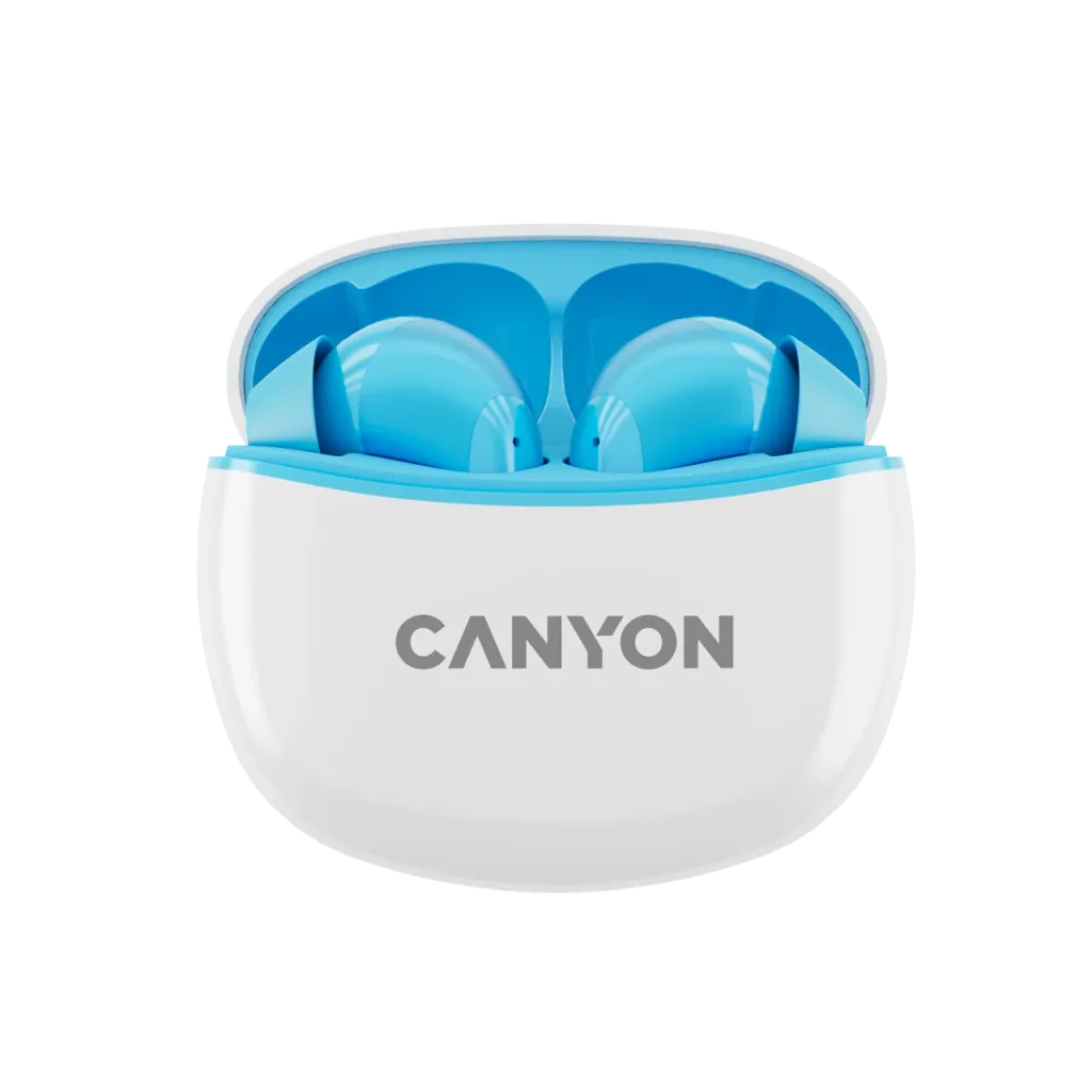 CANYON OnGo 10 ANC TWS bezvadu austiņas, Bluetooth 5.3, 38 h, zilas