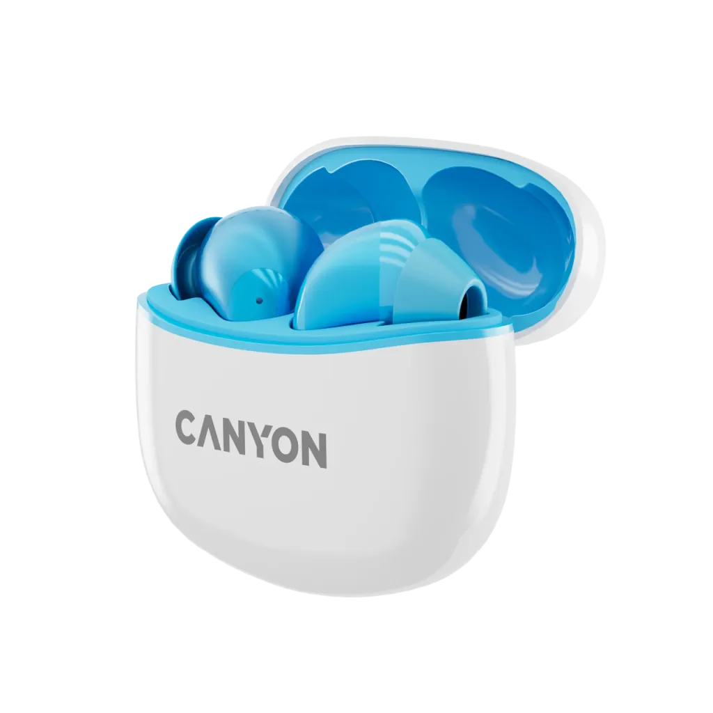 CANYON OnGo 10 ANC TWS bezvadu austiņas, Bluetooth 5.3, 38 h, zilas