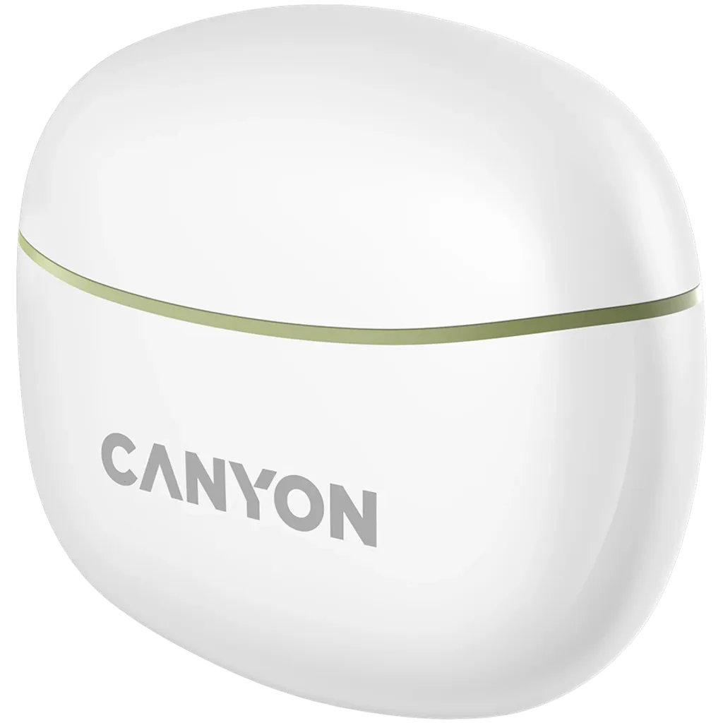 CANYON TWS-5 TWS bezvadu austiņas, Bluetooth 5.3, 38 h, zaļas