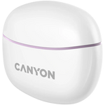 CANYON OnGo 10 ANC TWS bezvadu austiņas, Bluetooth 5.3, 38 h, violetas