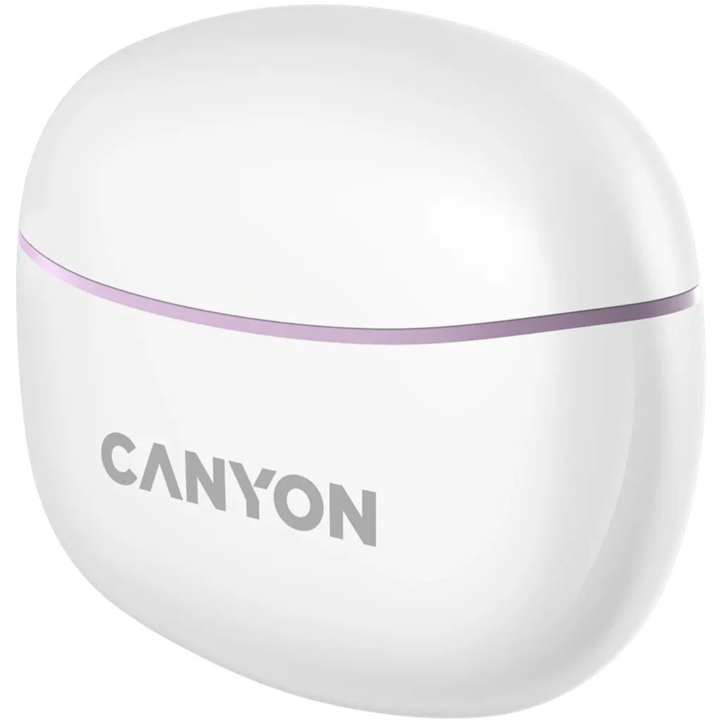 CANYON OnGo 10 ANC TWS bezvadu austiņas, Bluetooth 5.3, 38 h, violetas