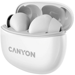 CANYON OnGo 5 TWS bezvadu austiņas, Bluetooth 5.3, 38 h, baltas