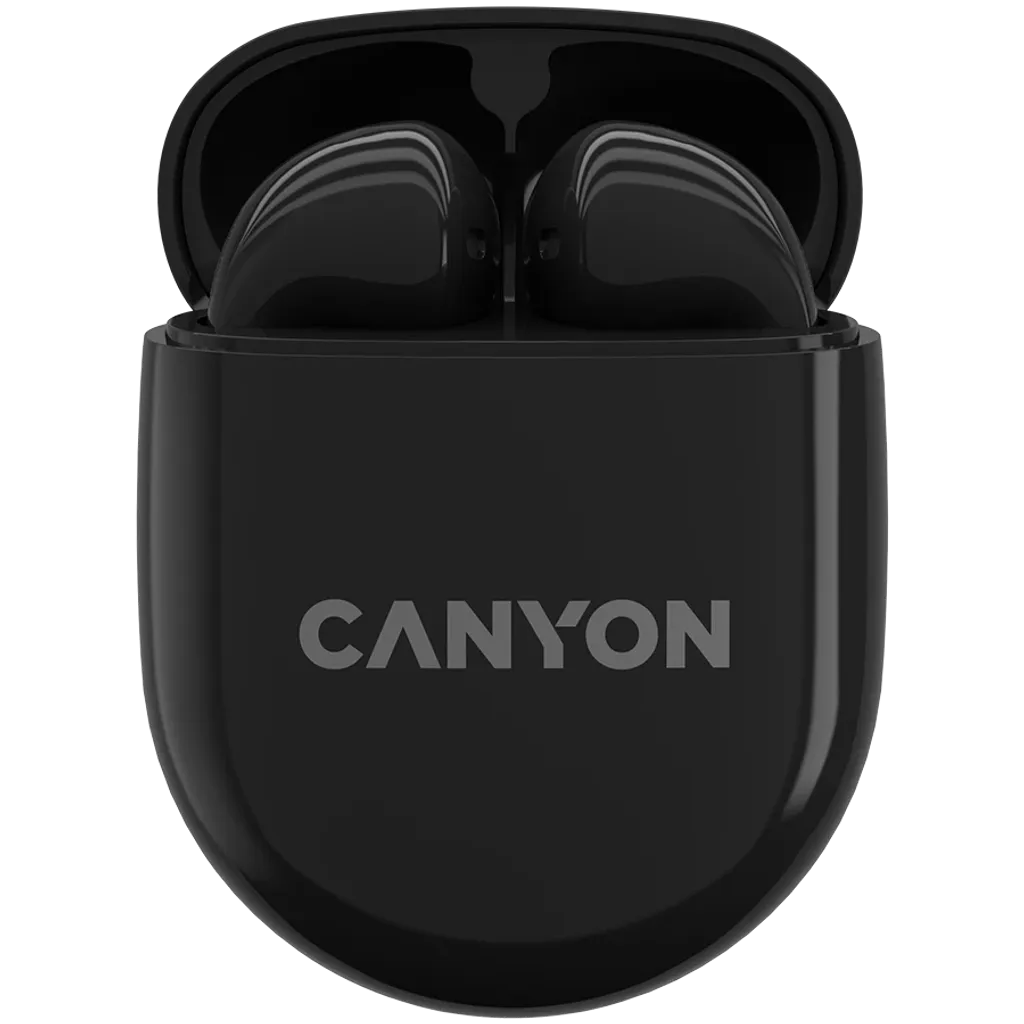 CANYON TWS-6 TWS bezvadu austiņas, Bluetooth 5.3, 21 h, melnas