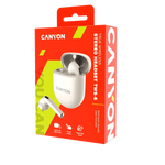 CANYON TWS-6 TWS bezvadu austiņas, Bluetooth 5.3, 21 h, bēšas
