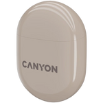 CANYON TWS-6 TWS bezvadu austiņas, Bluetooth 5.3, 21 h, bēšas