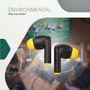 CANYON austiņas HEXAGON 7 TWS ANC+ENC bezvadu uzlāde melni/dzelteni