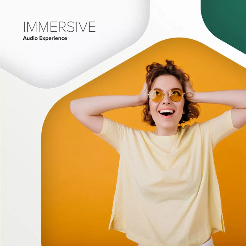 CANYON austiņas HEXAGON 7 TWS ANC+ENC bezvadu uzlāde melni/dzelteni