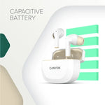 CANYON Hexagon 7 TWS bezvadu austiņas, ANC, Bluetooth 5.4, 27 h, baltas/bēšas