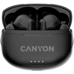 CANYON OnGo-8 TWS bezvadu austiņas, Bluetooth 5.3, ENC, 32 h, melnas
