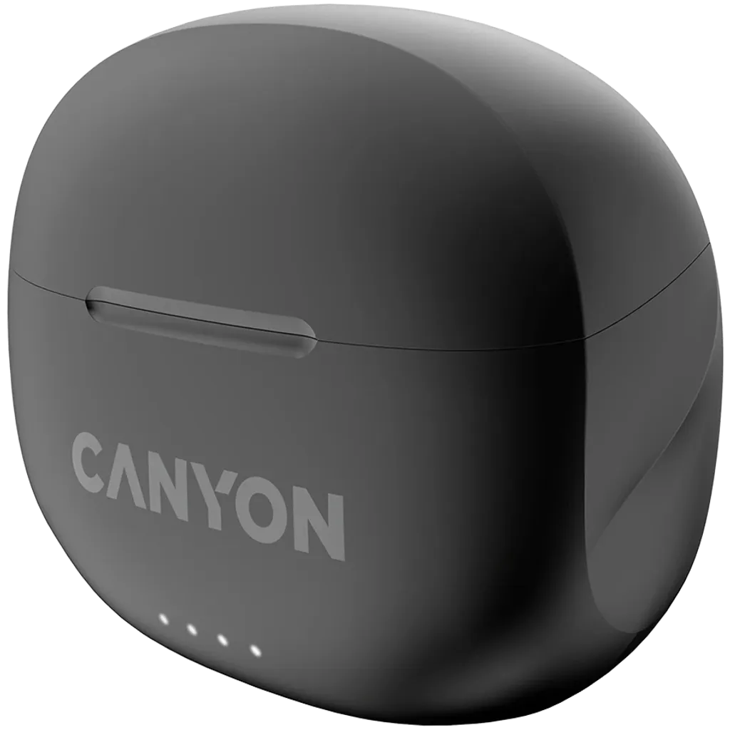 CANYON OnGo-8 TWS bezvadu austiņas, Bluetooth 5.3, ENC, 32 h, melnas