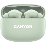 CANYON OnGo 9 TWS bezvadu austiņas, Bluetooth 5.4, 30 h, zaļas