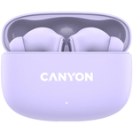 CANYON OnGo 9 TWS bezvadu austiņas, Bluetooth 5.4, 30 h, violetas