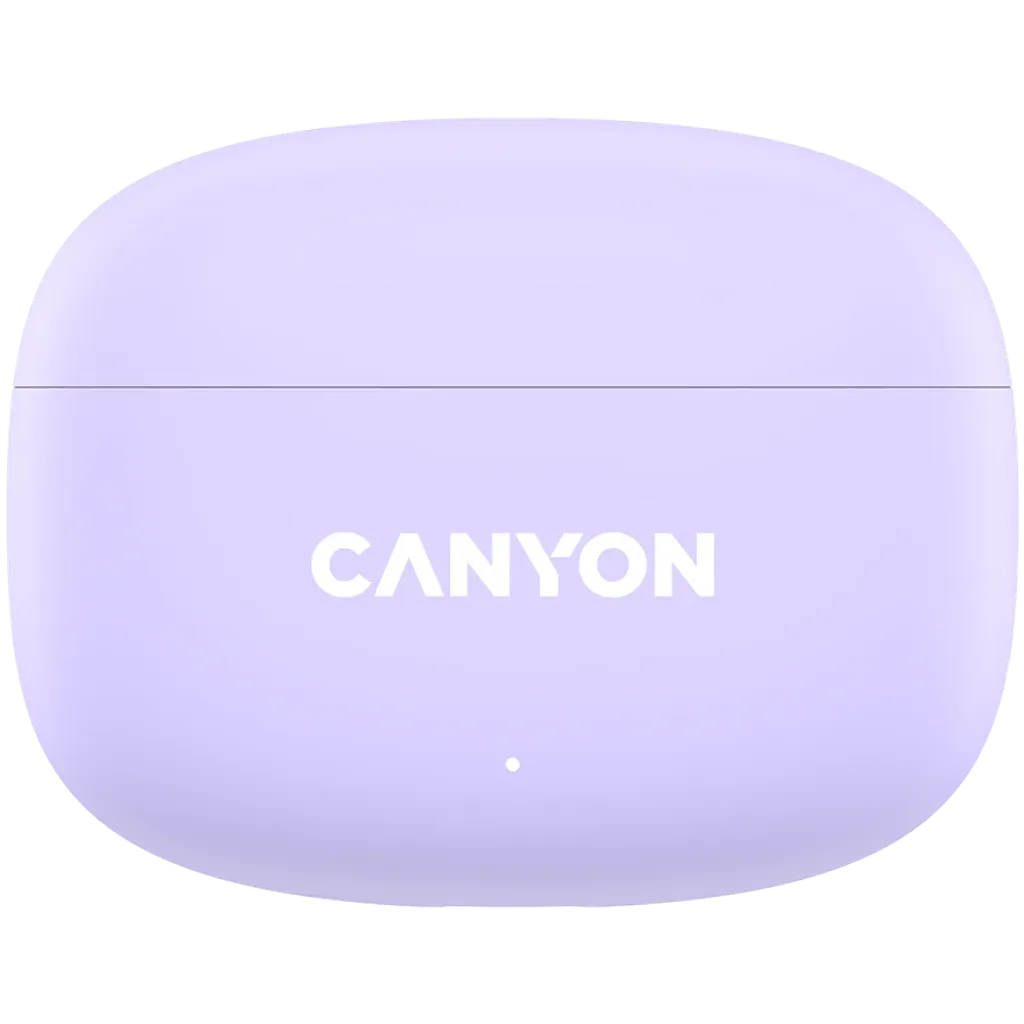 CANYON OnGo 9 TWS bezvadu austiņas, Bluetooth 5.4, 30 h, violetas