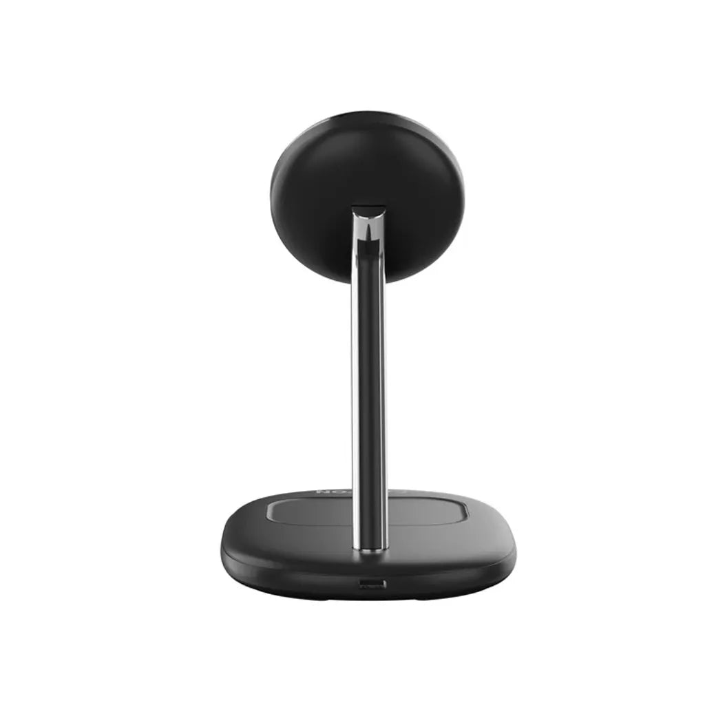 CANYON OnCharge 205 2-in-1 Qi2 magnētiskā uzlādes stacija, 15W, melna