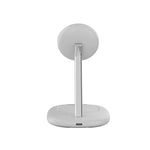 CANYON OnCharge 205 2-in-1 Qi2 magnētiskā uzlādes stacija, 15W, balta