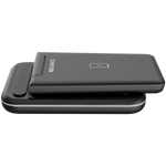 CANYON WS-304 3-in-1 Qi salokāma bezvadu uzlādes stacija, 15W, melna