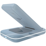 CANYON WS-304 3-in-1 Qi salokāma bezvadu uzlādes stacija, 15W, zila