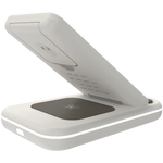 CANYON WS-304 3-in-1 Qi salokāma bezvadu uzlādes stacija, 15W, krēmkrāsa