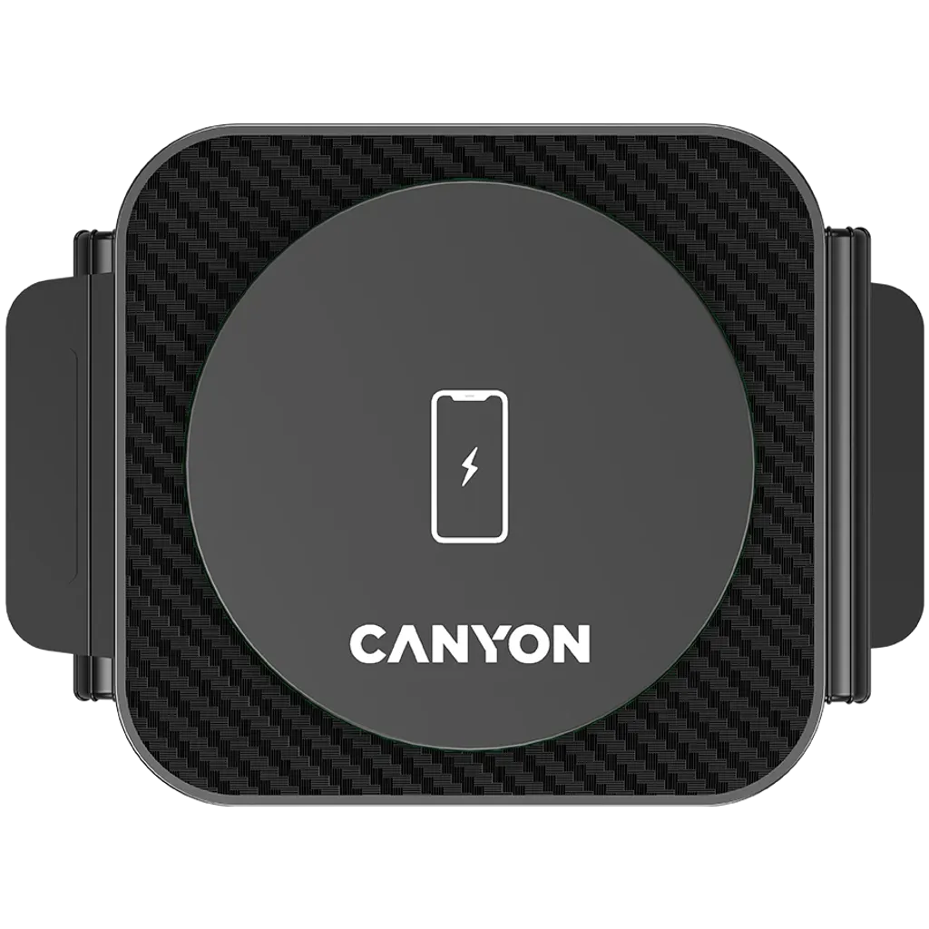 CANYON WS-305 3-in-1 Qi salokāma bezvadu uzlādes stacija, 15W, melna