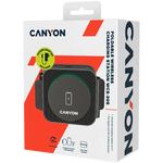 CANYON WS-305 3-in-1 Qi salokāma bezvadu uzlādes stacija, 15W, melna