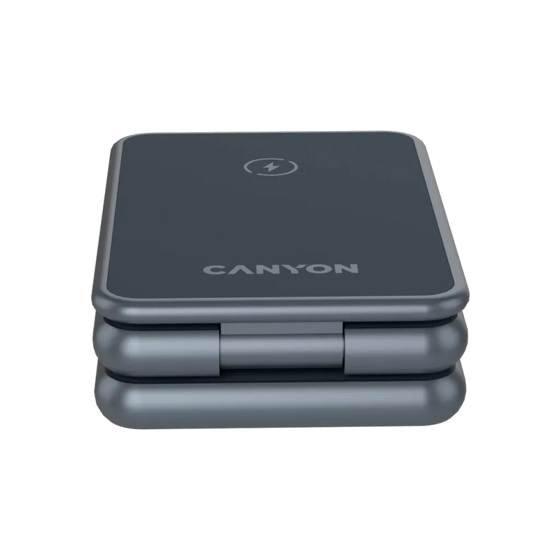 Складное беспроводное зарядное устройство CANYON OnCharge 309 15 Вт 3 в 1, металл