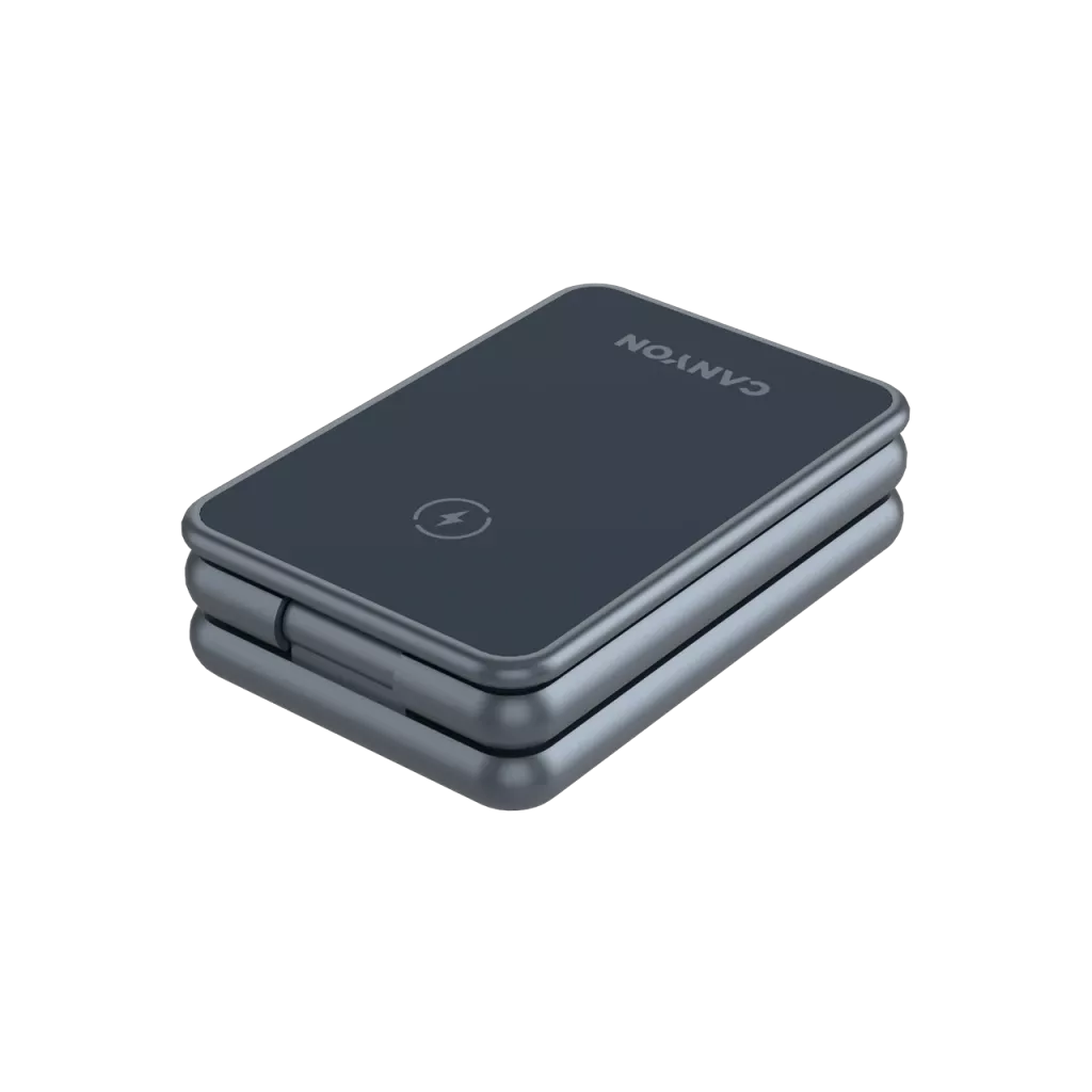 CANYON salokāmais bezvadu lādētājs OnCharge 309 15W 3in1, metāla