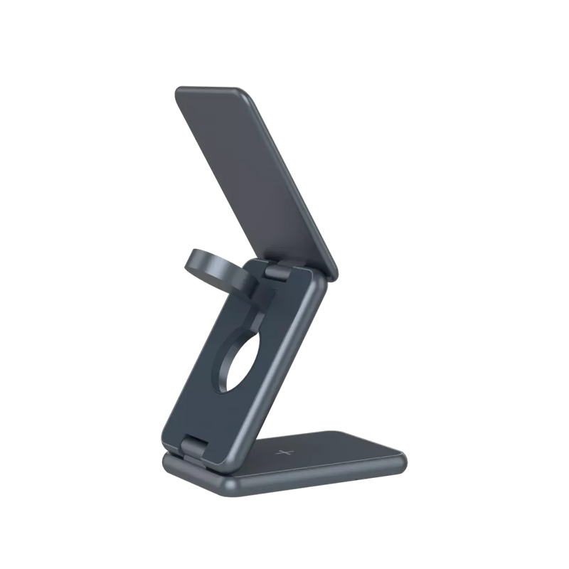 Складное беспроводное зарядное устройство CANYON OnCharge 309 15 Вт 3 в 1, металл