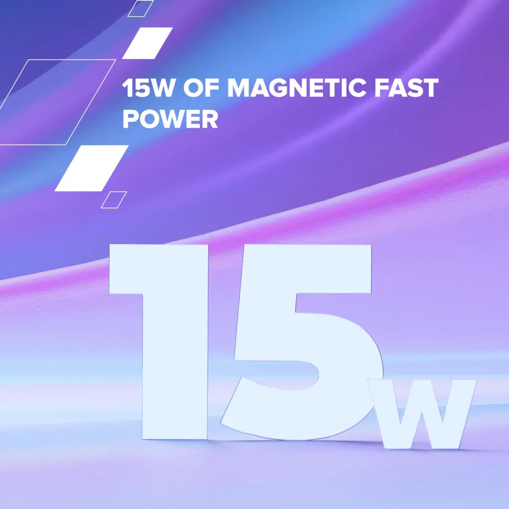 CANYON OnCharge 405 4-in-1 Qi2 magnētiskā uzlādes stacija, 15W, balta