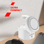 CANYON OnCharge 405 4-in-1 Qi2 magnētiskā uzlādes stacija, 15W, balta