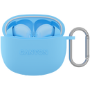 CANYON TWS-5 bezvadu Bluetooth 5.3 stereo austiņas ar iebūvētu mikrofonu un USB-C uzlādes kārbu, zilas
