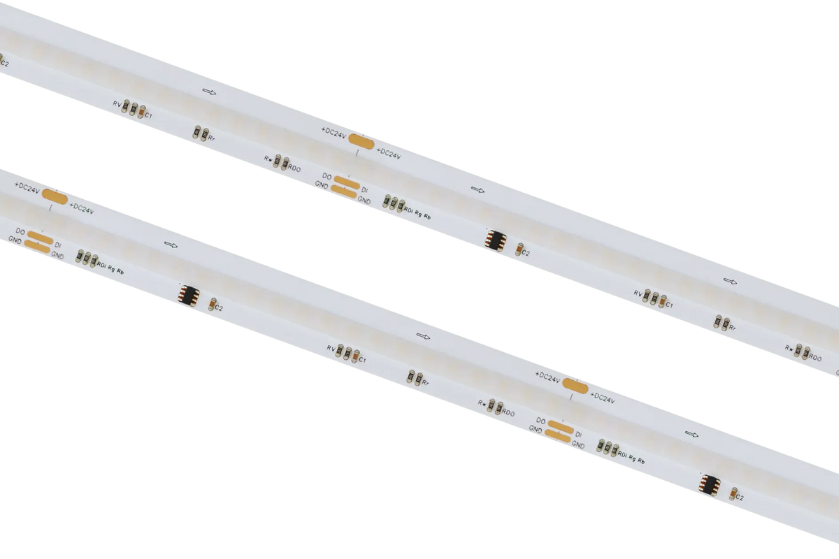 Cena par 1m_16W/m(750Lm/m) FOSE COB RGBW SPI LED lente, 24V, 4000K, IP20