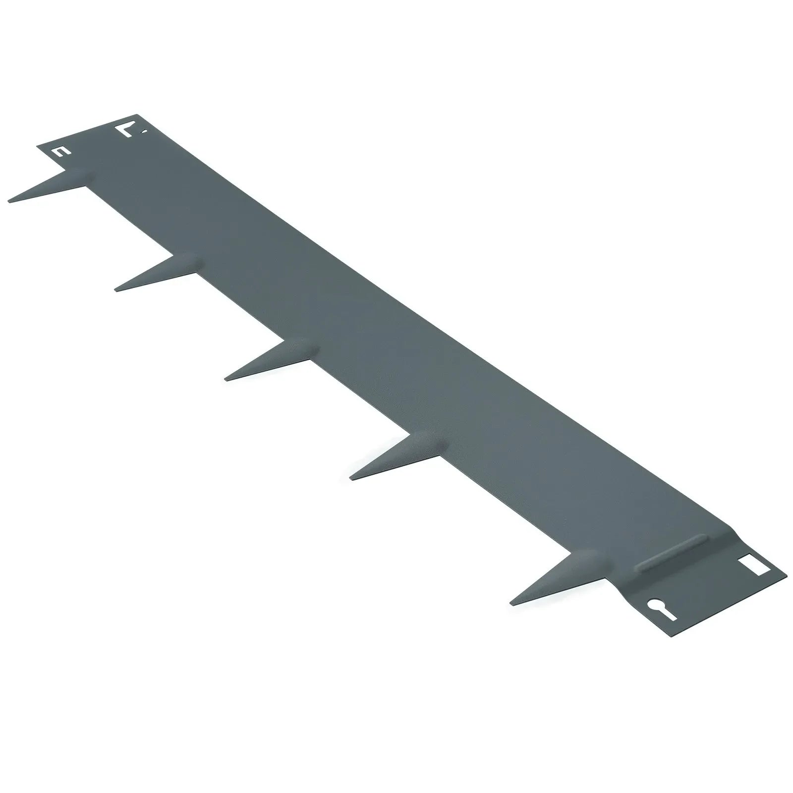 VEVOR tērauda dārza apmale, 5 gab., 990 × 127 mm metāla ainavu apmales sloksnes, ar 80 mm smailēm iesitama dārza apmale, lokāma metāla zāliena un dārza apmale pagalmam, tumši pelēka