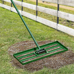 VEVOR zāliena līdzināšanas grābeklis 760 × 254 mm ar 1980 mm tērauda pagarinātu rokturi, izturīgs zāliena līdzinātājs dārzam, golfa zālienam un saimniecībai
