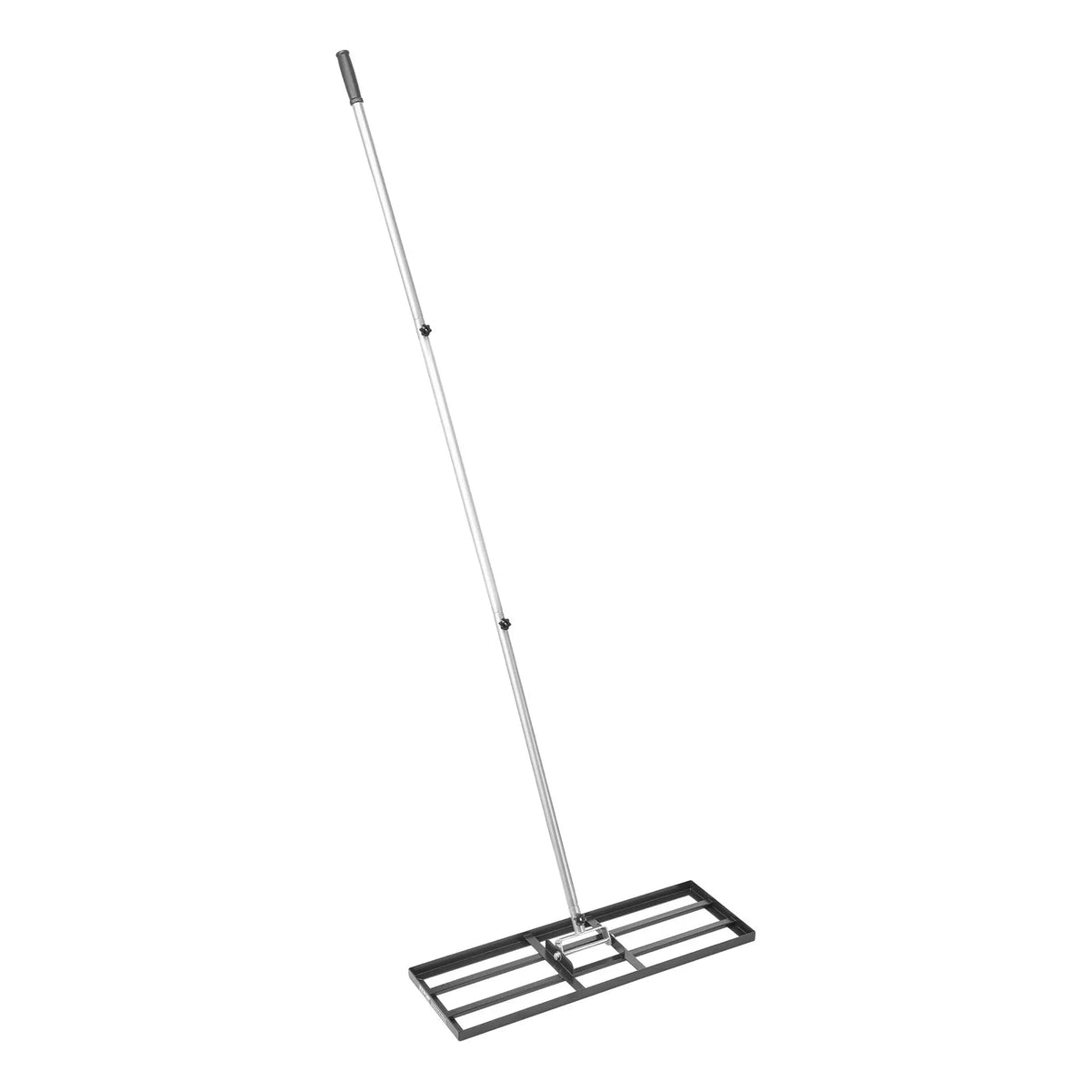 VEVOR zāliena izlīdzināšanas grābeklis ar 213 cm rokturi, 762 × 254 mm zemes plāksne, pret rūsu noturīgs oglekļa tērauda augsnes izlīdzināšanas instruments ar 3 augstuma regulēšanas līmeņiem, zālienam, pagalmam un golfa laukumiem
