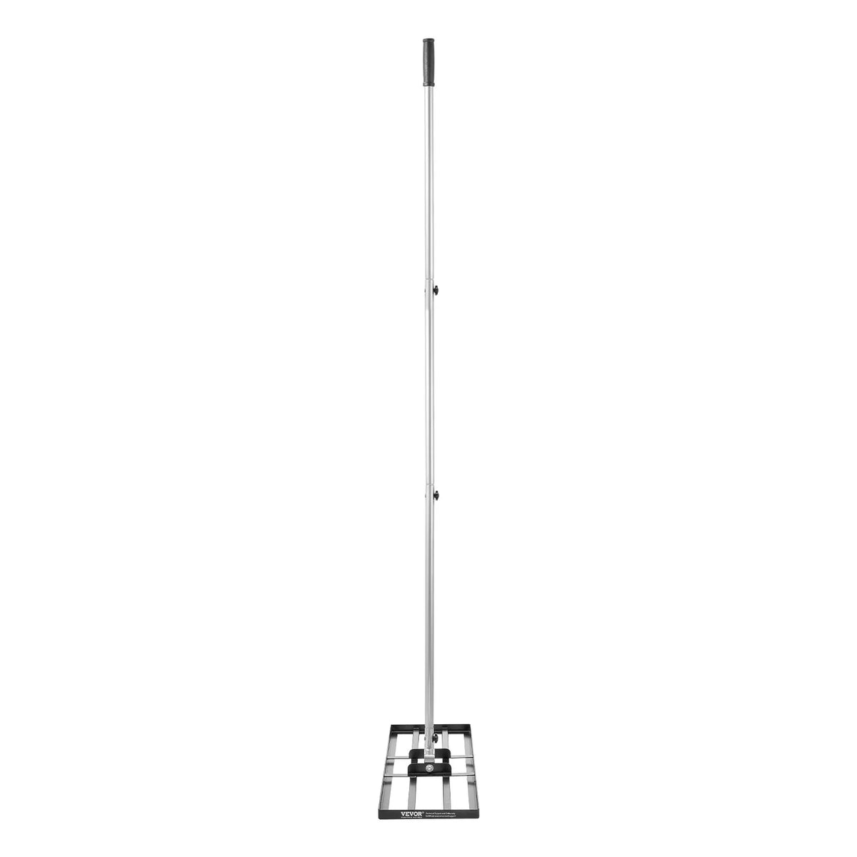 VEVOR zāliena izlīdzināšanas grābeklis ar 213 cm rokturi, 762 × 254 mm zemes plāksne, pret rūsu noturīgs oglekļa tērauda augsnes izlīdzināšanas instruments ar 3 augstuma regulēšanas līmeņiem, zālienam, pagalmam un golfa laukumiem