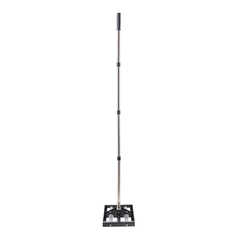 VEVOR zāliena līdzināšanas grābeklis ar 161 cm regulējamu rokturi, 43,2 × 25,4 cm zemes plāksni, izturīgs un rūsas izturīgs metāla augsnes līdzinātājs, zāliena līdzināšanas instruments pagalmam un golfa laukumiem