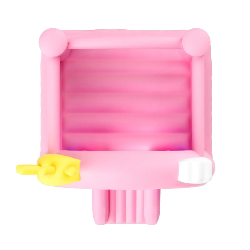 VEVOR piepūšamā lēkāšanas pils, iekštelpu un āra rotaļu mājiņa ar batutu, bērnu piepūšamā atrakcija ar ventilatoru, slidkalniņu un uzglabāšanas somu, ģimenes piemājas batuta pils zēniem un meitenēm no 3 līdz 8 gadu vecumam, 2794 × 2311 × 2311 mm