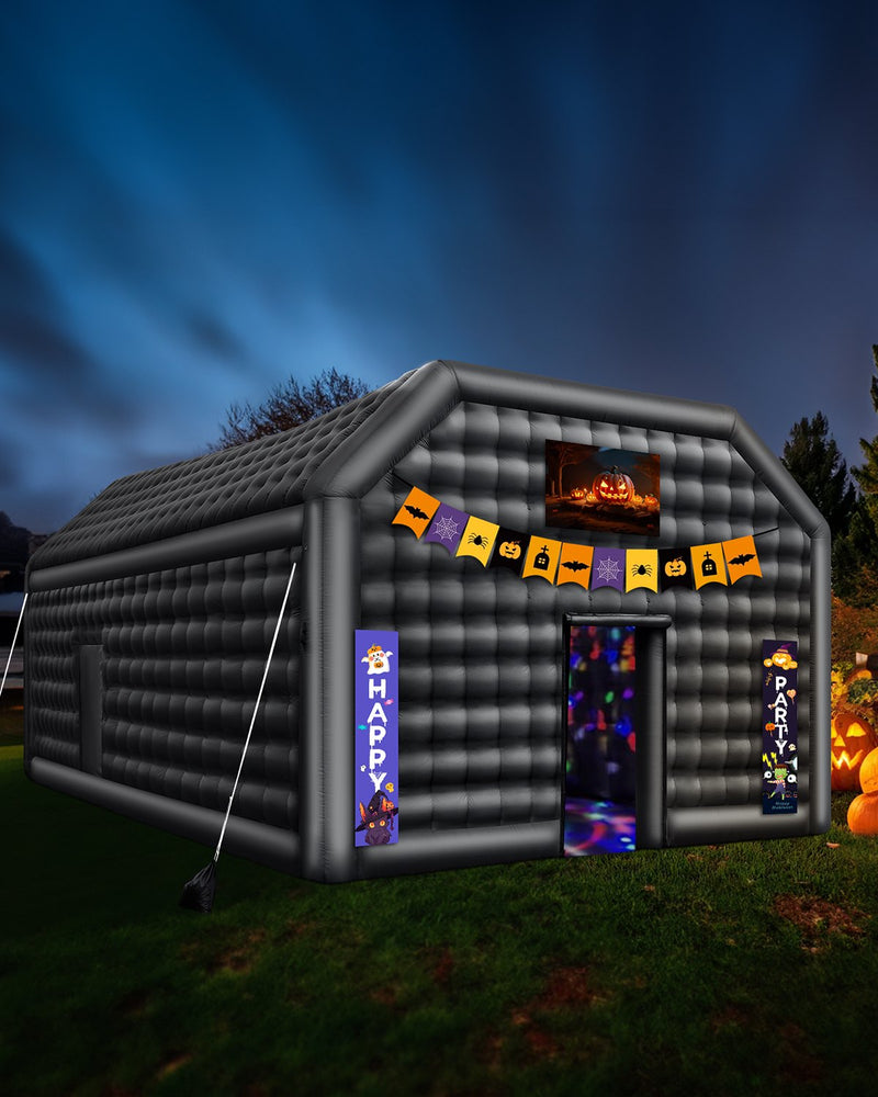 Надувной шатер VEVOR 8 x 6 x 4 м идеально подходит для вечеринок на открытом воздухе, мероприятий или любых других событий, требующих уникальной и стильной обстановки. В комплект входит подсветка для придания дополнительной атмосферы вашему мероприятию.